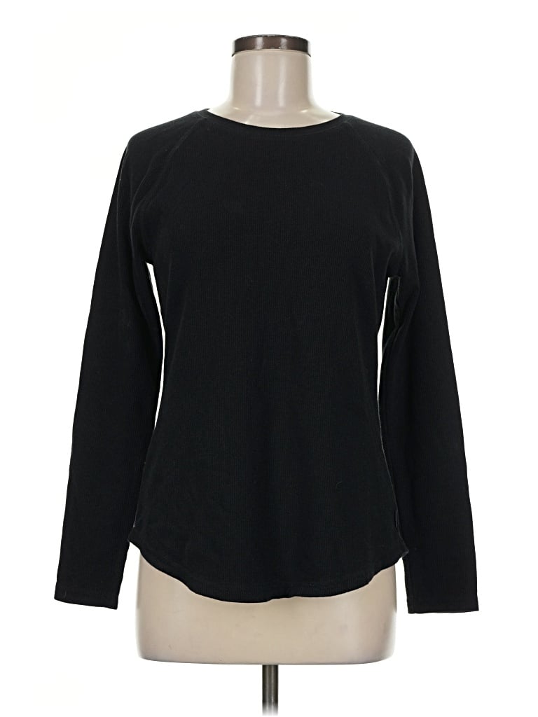 Pre-owned Eddie Bauer Long Sleeve T-shirt In Black