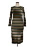 J.Crew Stripes Gray Casual Dress Size 14 - photo 1