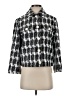 J.Crew 100% Polyester Houndstooth Silver Coat Size 4 - photo 1