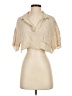 Hyfve 100% Rayon Ivory Short Sleeve Blouse Size S - photo 1