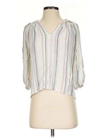 Olivia Grey 3/4 Sleeve Blouse (view 1)