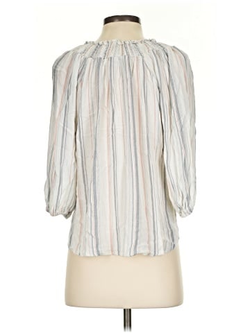 Olivia Grey 3/4 Sleeve Blouse (view 2)