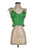 Superdown 100% Polyester Green Sleeveless Blouse Size S - photo 1