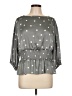 Ryegrass 100% Polyester Gray 3/4 Sleeve Blouse Size L - photo 1