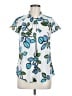 Liz Claiborne 100% Polyester White Short Sleeve Blouse Size M - photo 1
