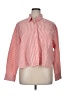 Old Navy 100% Cotton Stripes Red Long Sleeve Button-Down Shirt Size XL - photo 1