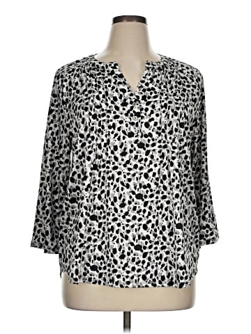 NY Collection 3/4 Sleeve Blouse (view 1)
