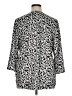 NY Collection Animal Print Silver 3/4 Sleeve Blouse Size 1X - photo 2