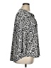 NY Collection Animal Print Silver 3/4 Sleeve Blouse Size 1X - photo 4