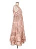 Max Studio Checkered-gingham Orange Casual Dress Size L - photo 4