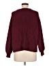 Unbranded Solid Burgundy Pullover Sweater Size M - photo 2