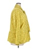 Ann Taylor LOFT 100% Polyester Yellow Long Sleeve Blouse Size 20 - photo 4