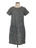 Ann Taylor LOFT Tweed Gray Casual Dress Size 10 - photo 1