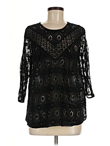 Fleur Wood 3/4 Sleeve Blouse (view 1)