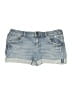 C Pink Blue Denim Shorts Size 5 - photo 1
