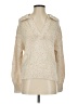 J.Crew Metallic Ivory Pullover Sweater Size S - photo 1