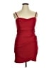 Crystal Doll Solid Red Cocktail Dress Size XL - photo 1