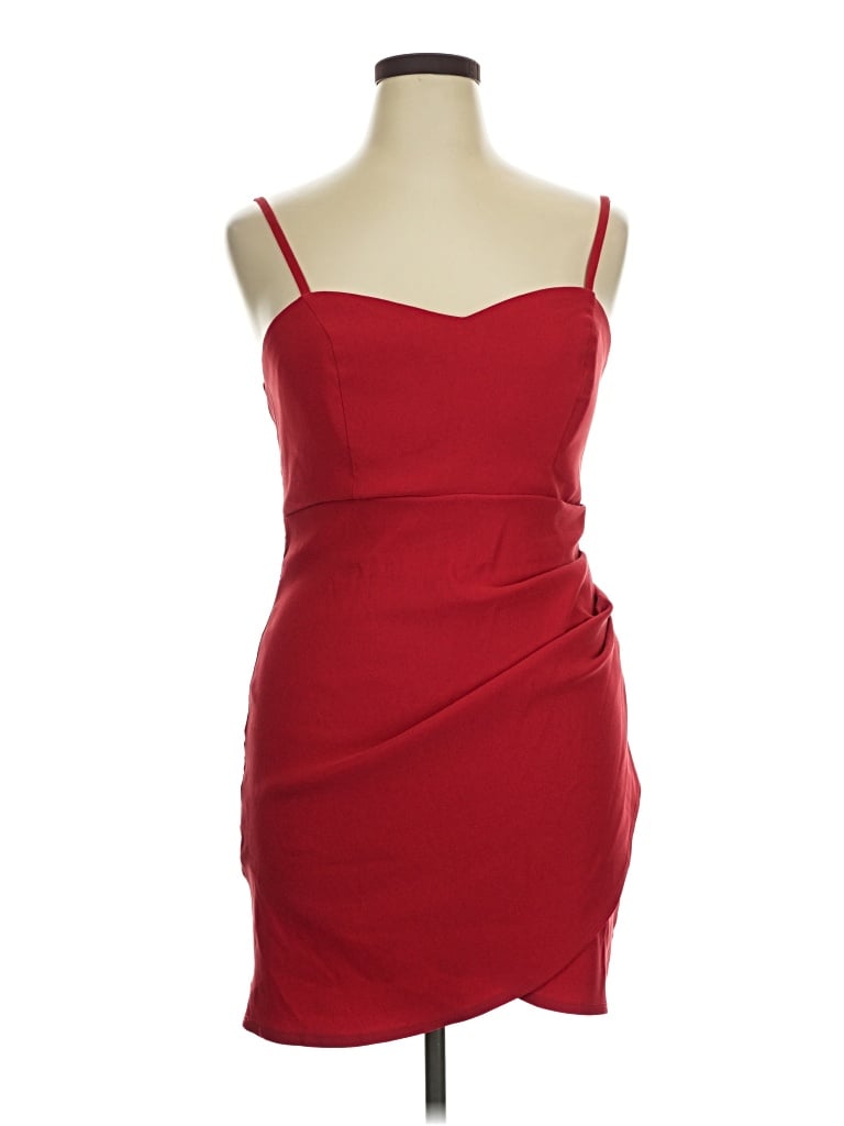 Pre-owned Crystal Doll Cocktail Dress In Red