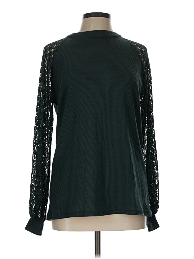 Pre-owned Miholl Long Sleeve Turtleneck In Green