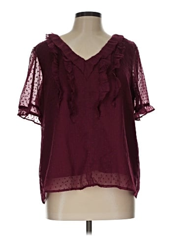 Ann Taylor LOFT Short Sleeve Blouse (view 1)