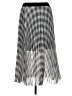 Maje Checkered-gingham Multi Color Silver Casual Skirt Size Lg (3) - photo 2