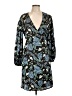 Glamorous 100% Polyester Paisley Blue Casual Dress Size 10 - photo 1
