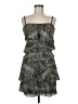 BCBGMAXAZRIA 100% Polyester Paisley Gray Cocktail Dress Size 8 - photo 1
