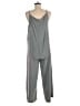 Unbranded 100% Polyester Solid Gray Jumpsuit Size M - photo 2