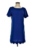 Mittoshop 100% Polyester Solid Blue Casual Dress Size S - photo 1