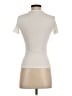Amour Vert 100% Cotton Ivory Short Sleeve Turtleneck Size XS - photo 2
