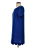 Mittoshop 100% Polyester Solid Blue Casual Dress Size S - photo 5