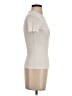 Amour Vert 100% Cotton Ivory Short Sleeve Turtleneck Size XS - photo 4