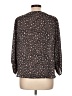 West Kei 100% Polyester Animal Print Brown 3/4 Sleeve Blouse Size L - photo 2