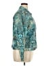 Coldwater Creek Print Teal Jacket Size XL - photo 4