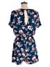 French Grey Floral Blue Romper Size M - photo 2