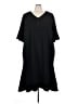 Catherines Solid Black Casual Dress Size 4X - photo 1