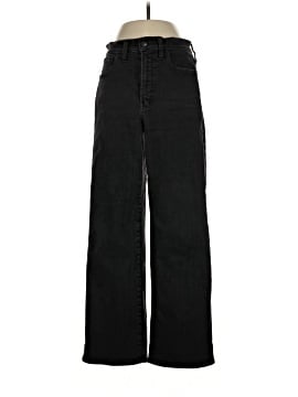 Madewell The Perfect Vintage Wide-Leg Jean in Black Rinse Wash (view 1)