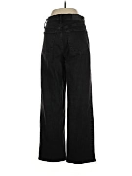 Madewell The Perfect Vintage Wide-Leg Jean in Black Rinse Wash (view 2)