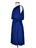 Express 100% Polyester Solid Blue Cocktail Dress Size S - photo 5