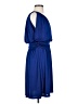 Express 100% Polyester Solid Blue Cocktail Dress Size S - photo 4
