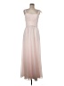 Amsale 100% Polyester Solid Pink Cocktail Dress Size 8 - photo 1