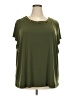 Liz Claiborne Green Short Sleeve Top Size 3X - photo 1