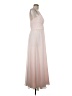 Amsale 100% Polyester Solid Pink Cocktail Dress Size 8 - photo 4