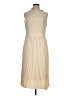 Unbranded 100% Polyester Tan Ivory Cocktail Dress Size L - photo 1