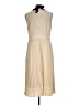 Unbranded 100% Polyester Tan Ivory Cocktail Dress Size L - photo 2