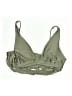 Becca Solid Green Swimsuit Top Size L - photo 1