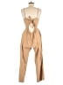 Japna Solid Tan Jumpsuit Size M - photo 2