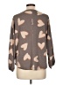 Chris & Carol Hearts Gray 3/4 Sleeve Top Size L - photo 2