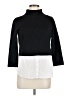 Theory Color Block Black 3/4 Sleeve Blouse Size M - photo 1