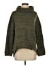 Saturday Sunday 100% Polyester Green Turtleneck Sweater Size S - photo 1